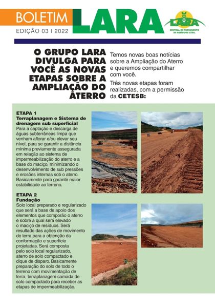 Capa do Boletim Lara – Edição 03 | 2022