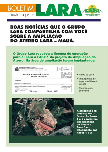 Capa do Boletim Lara – Edição 04 | 2022