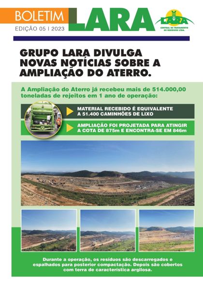 Capa do Boletim Lara – Edição 05 | 2023