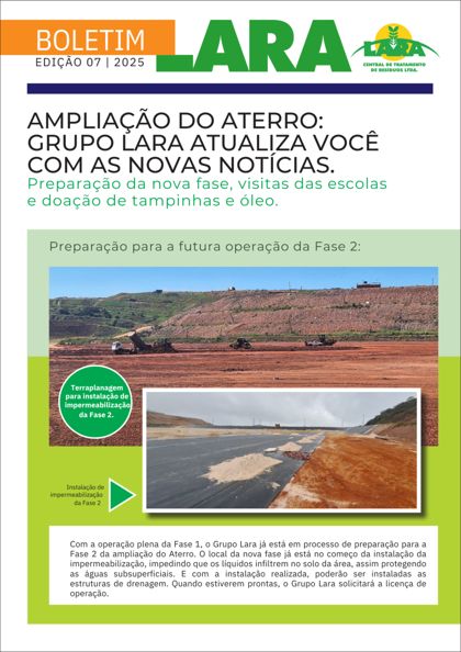 Capa do Boletim Lara – Edição 07 | 2025