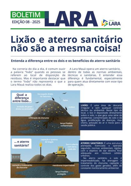 Capa do Boletim Lara – Edição 08 | 2025